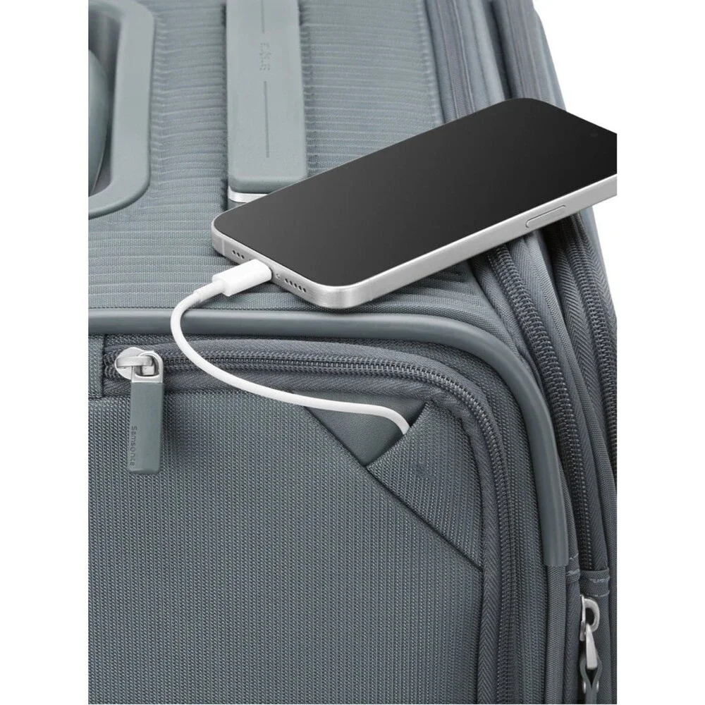 Samsonite Silhouette 18 Softside Spinner Slate Gray Carry-On Spinner suitcase